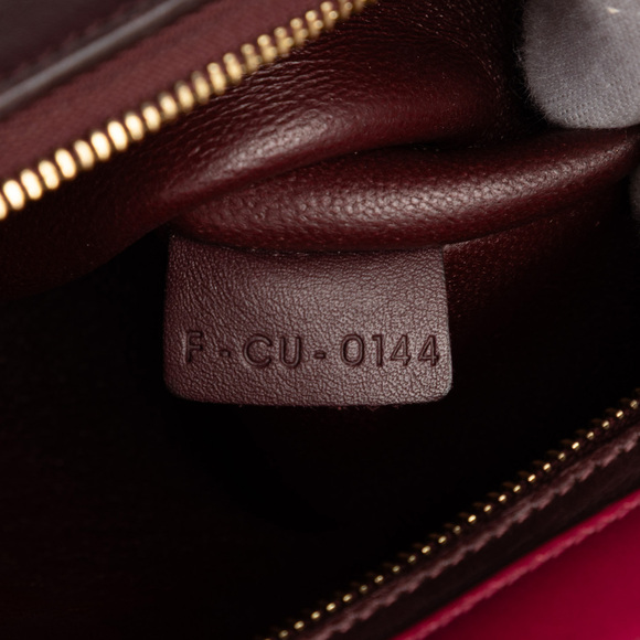 Pre-Loved Celine Medium Tricolor Leather Trapeze Satchel - Picture 6 of 7